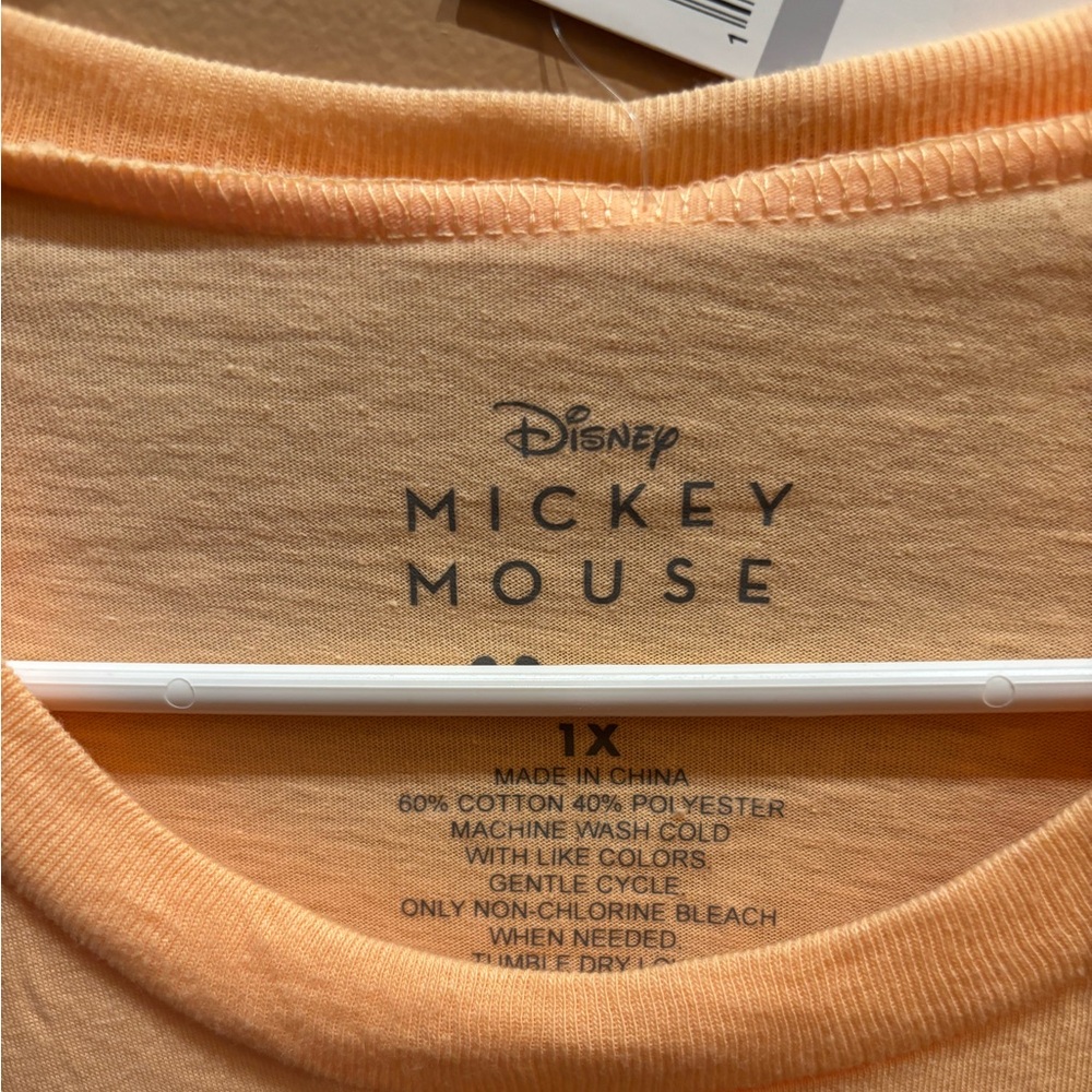 Disney Minnie Mouse Halloween Orange Short Sleeve T Shirt Size 1X NWT - Picture 3 of 5